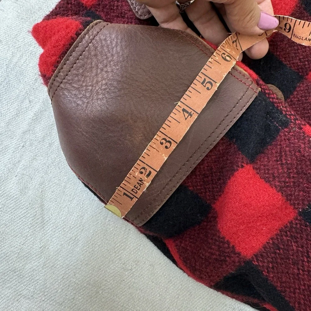 J. Crew Wool Blend Plaid Messenger Bag Red Black Buffalo Plaid Preppy Academia